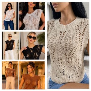 BLUSA MARIPOSA CROCHET