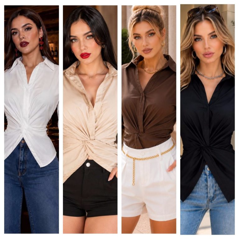 BLUSA CAMISERA CRUZADA
