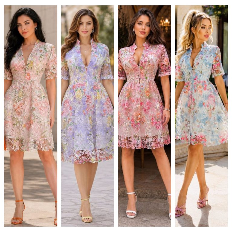 VESTIDO BELLEZA FLORAL GUIPUR