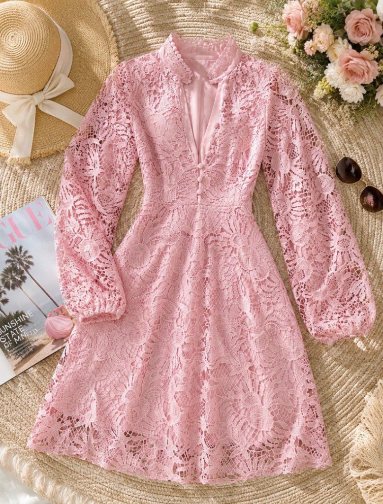 VESTIDO CORTO DE GUIPUR