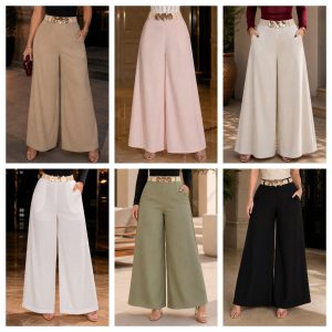 PANTALON CON CINTURON ELASTICO