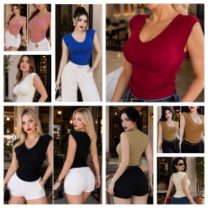 BLUSA CON FRUNCIDO LATERAL