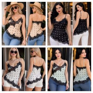 BLUSA ASIMETRICA DE LUNARES