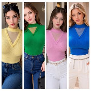 BLUSA APLICACIONES MESH