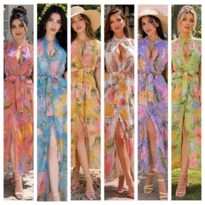VESTIDO FLOREADO MANGA CORTA