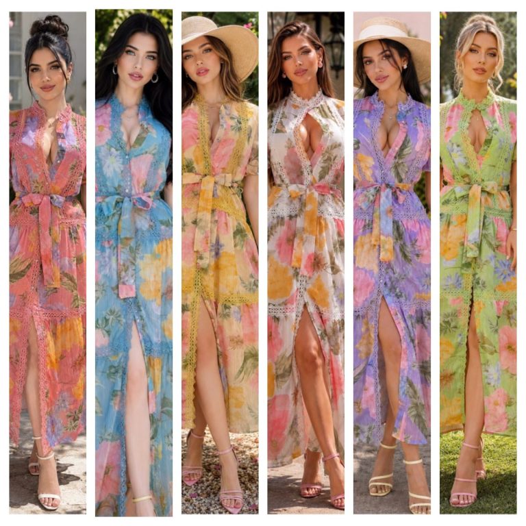 VESTIDO FLOREADO MANGA CORTA