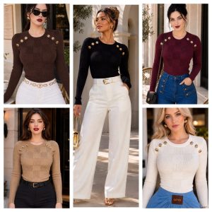 BLUSA BOTONES DE CONCHA