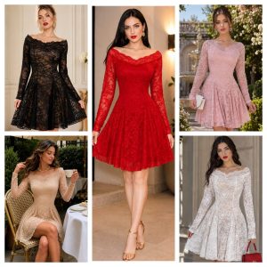 VESTIDO DE ENCAJE FLORAL