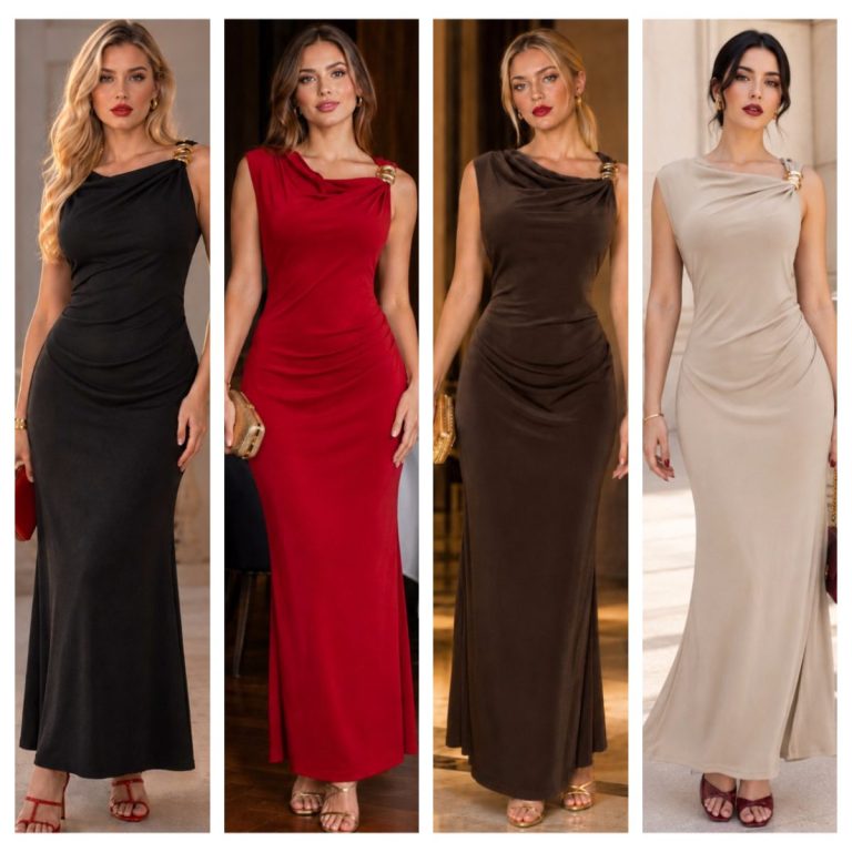 VESTIDO LISO LARGO