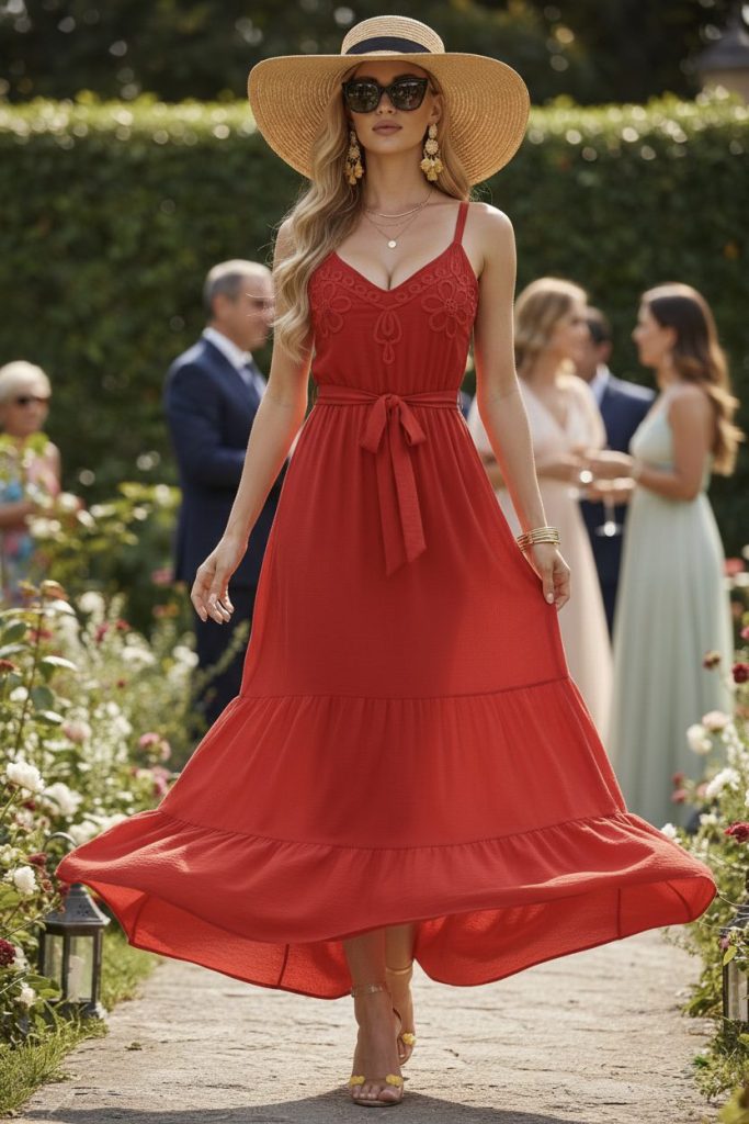 MAXIVESTIDO BORDADO MONOCROMÁTICO