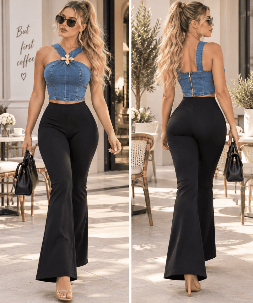 LEGGINGS FLARE AFELPADO