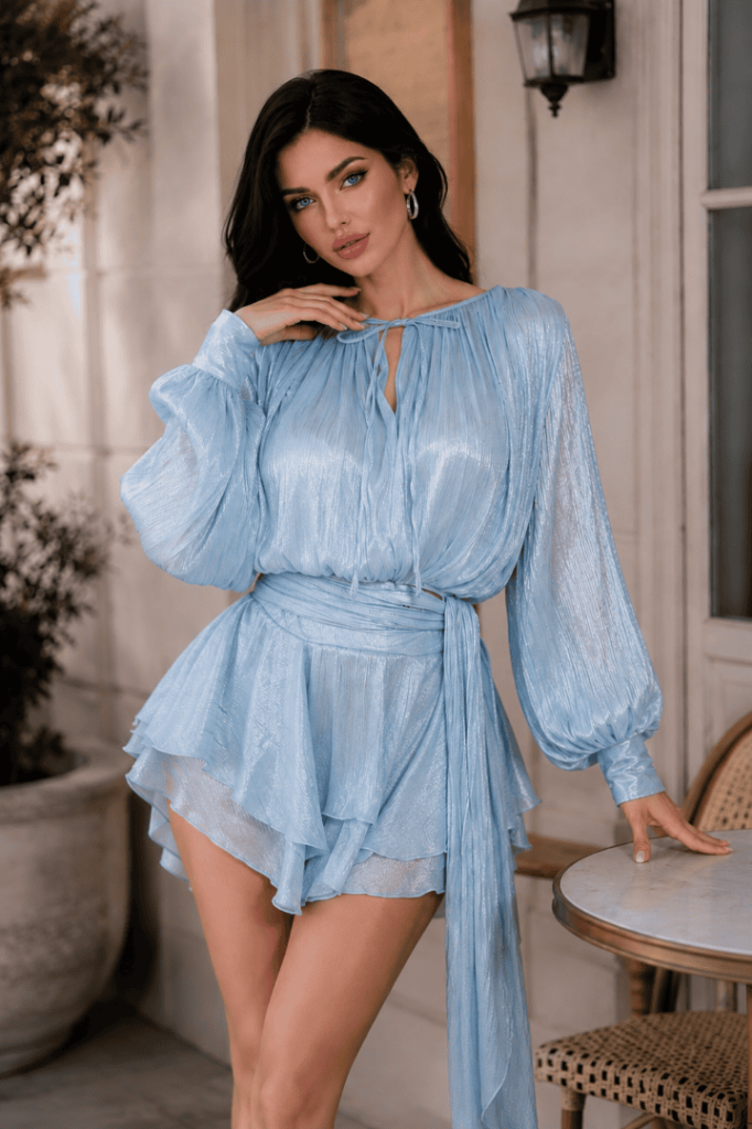 VESTIDO GLAMOUR SATINADO