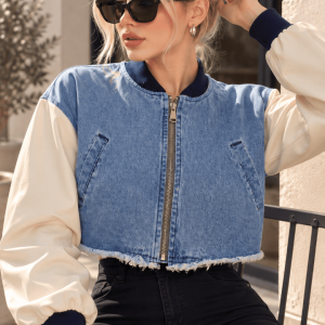 CHAMARRA DENIM CORTA