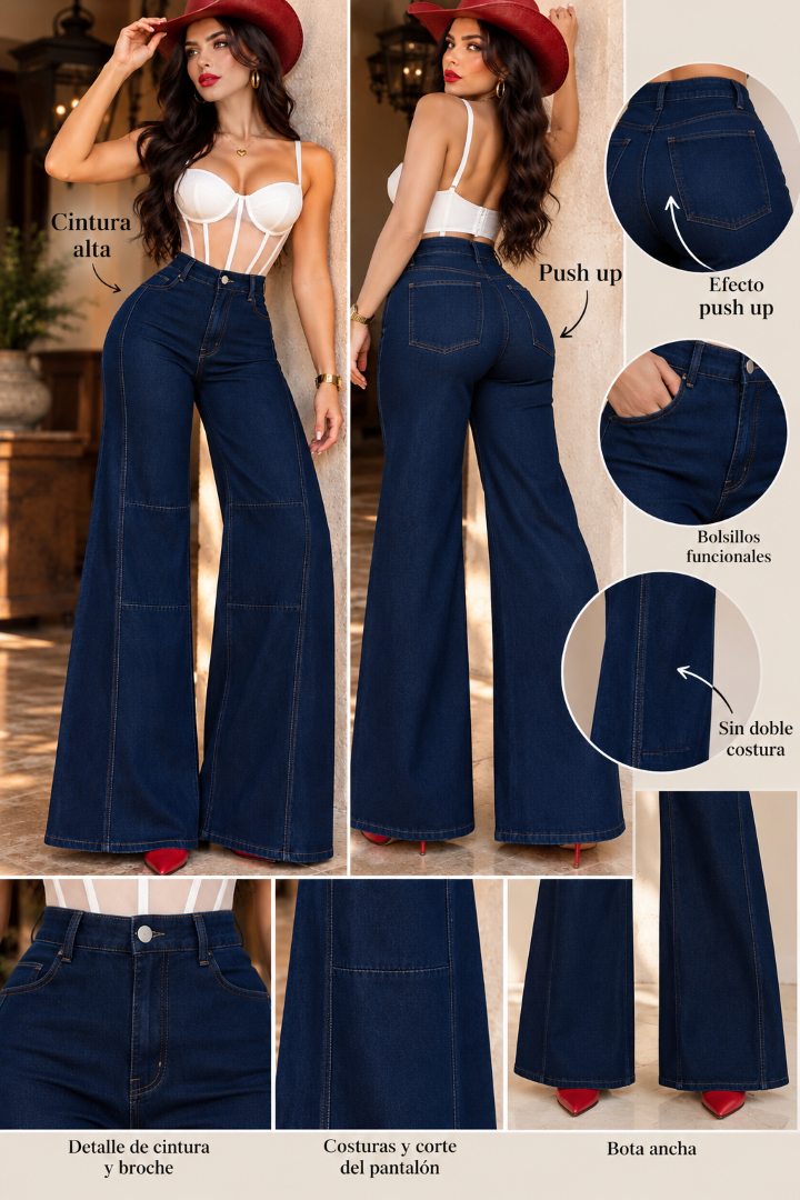 PANTALÓN DENIM AMPLIO