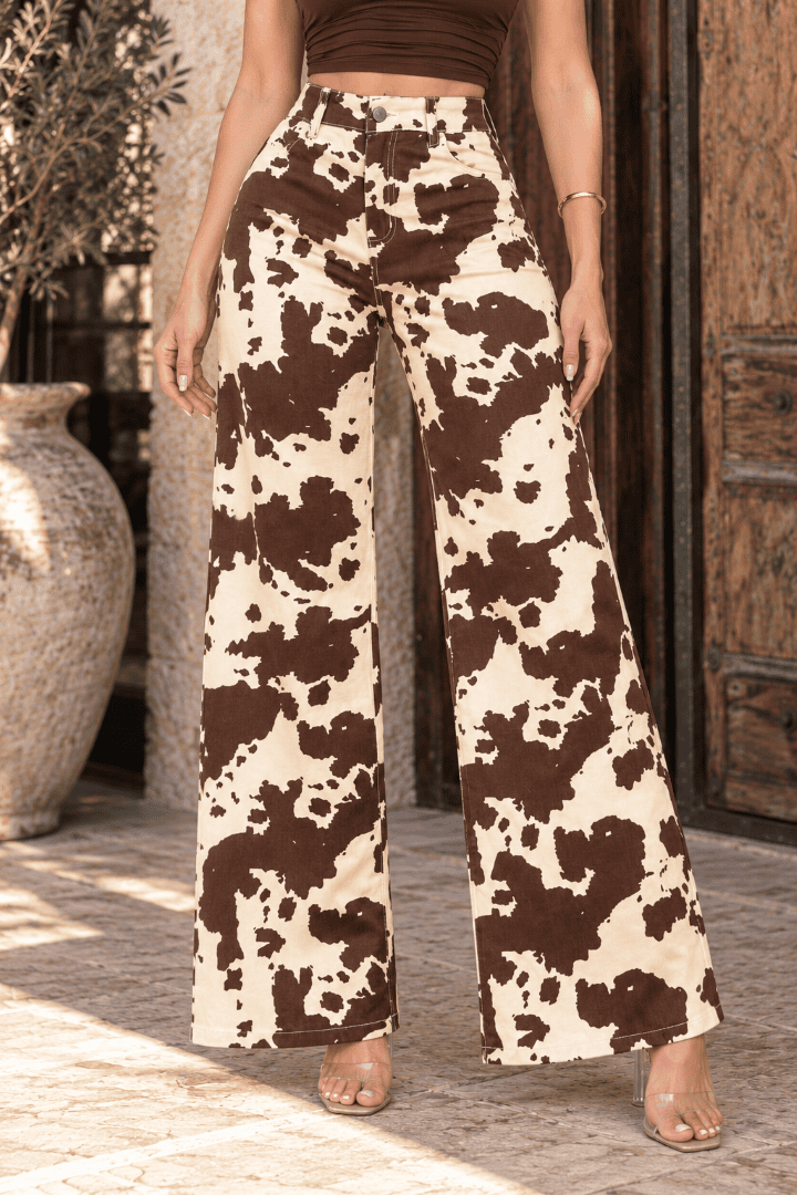 JEANS COW PRINT
