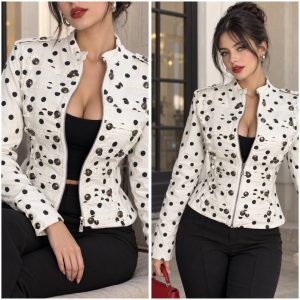 CHAMARRA DENIM NAPOLEÓN LUNARES