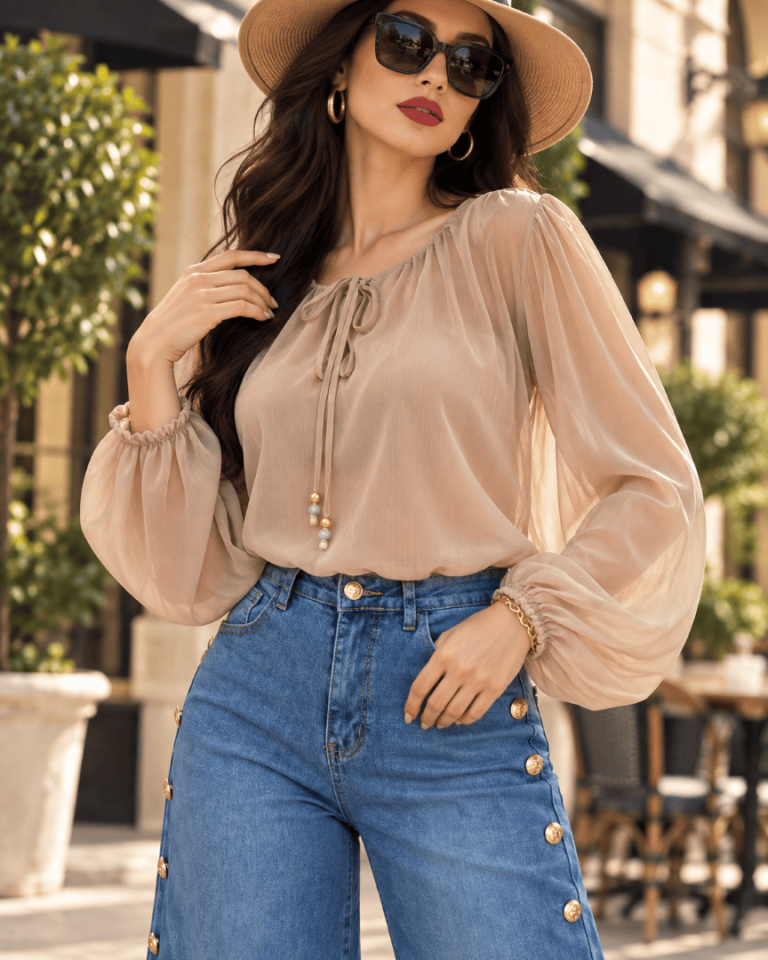 BLUSA CON DETALLE ETNICO