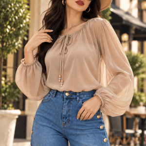 BLUSA CON DETALLE ETNICO