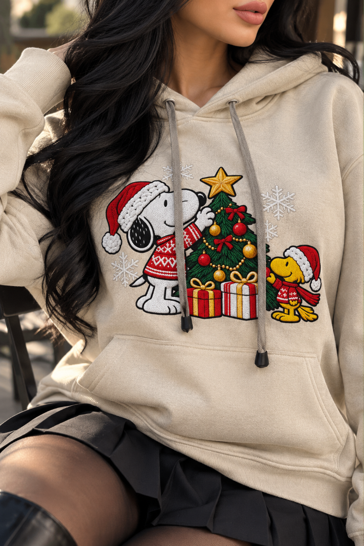 SUDADERA AFELPADA SNOPPY NAVIDAD