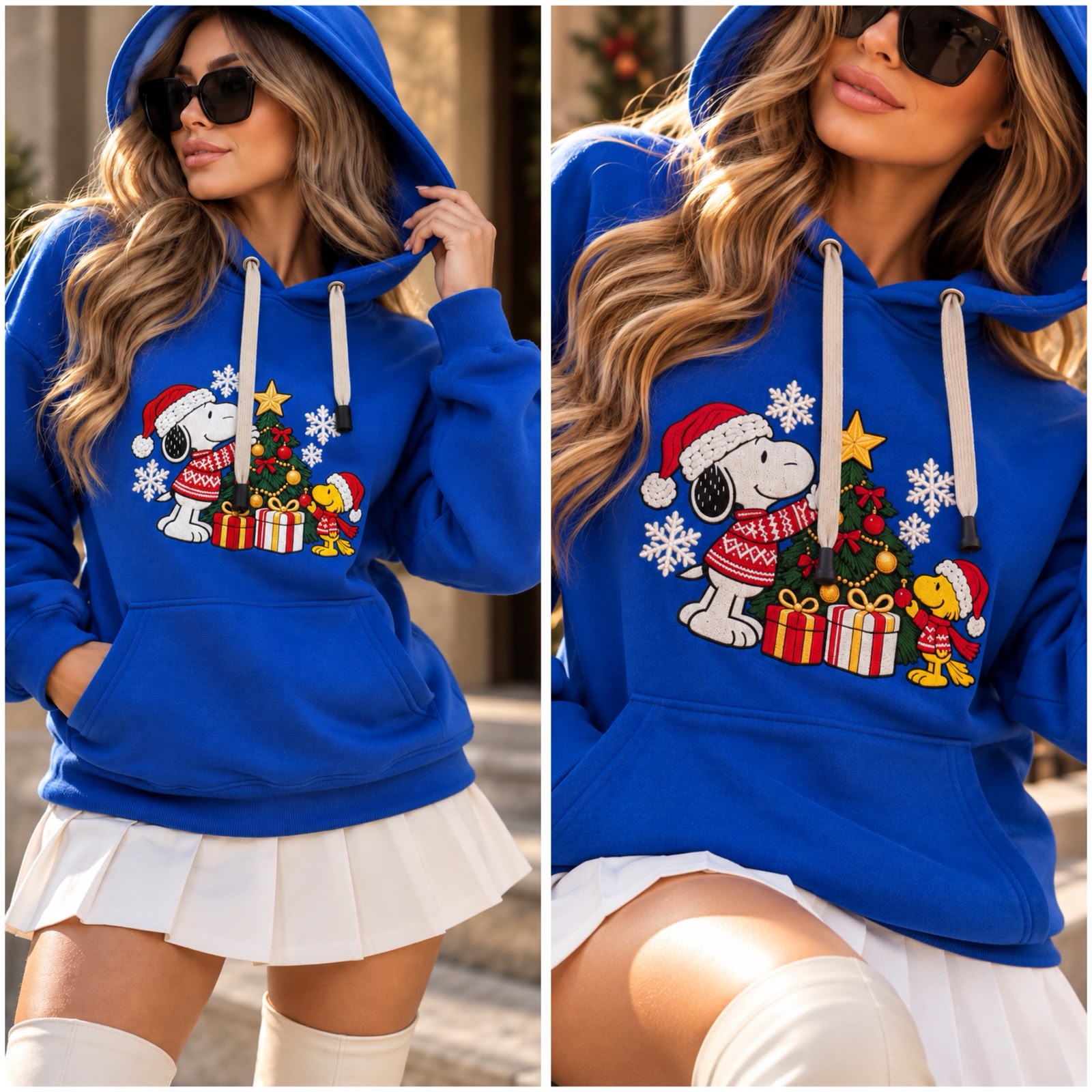 SUDADERA AFELPADA SNOPPY NAVIDAD
