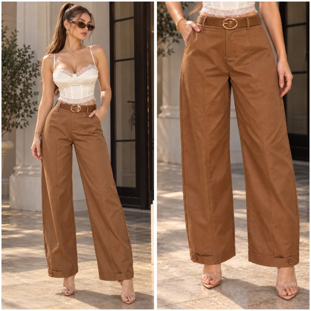 PANTALON CLASICO CON CINTURON