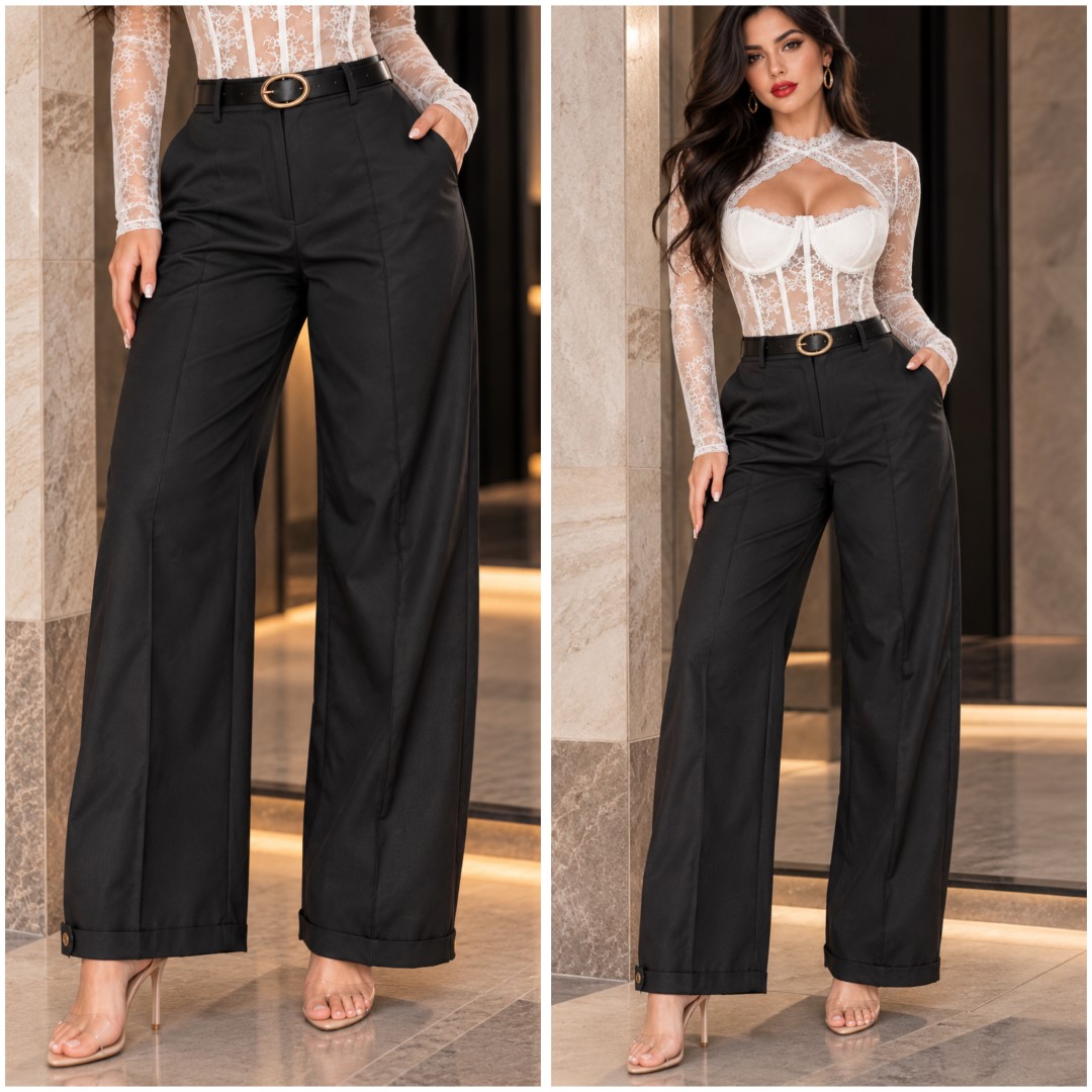 PANTALON CLASICO CON CINTURON