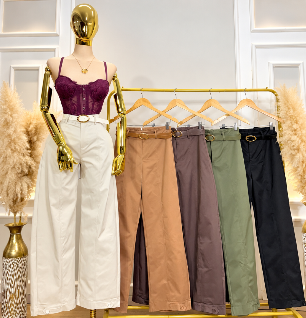 PANTALON CLASICO CON CINTURON